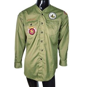 Vintage 70s Boy Scouts Of America Official Shirt Scout Master Arizona New Mexico